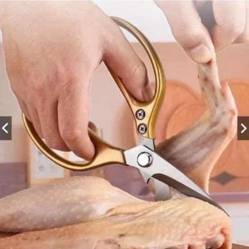 Kéo Nhật Kapusi Lưỡi Thép SK5 Dụng Cụ Làm Bếp Đa Năng 21.5x9.5cm