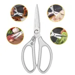 Kéo Nhật Kapusi Lưỡi Thép SK5 Dụng Cụ Làm Bếp Đa Năng 21.5x9.5cm