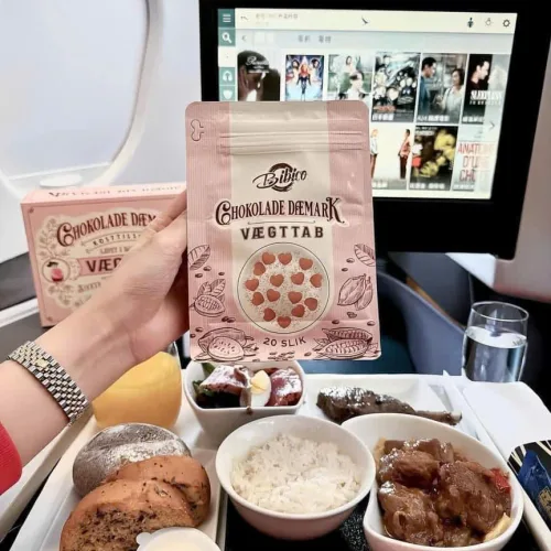 Kẹo Socola Giảm Cân Xin được đề cử  Kẹo Socola Giảm Cân Chokolade Vaegttab màu hồng