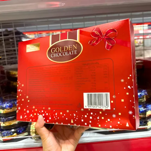 Kẹo Socola Hộp Giấy HONGYA GOLDEN - Đỏ 208g