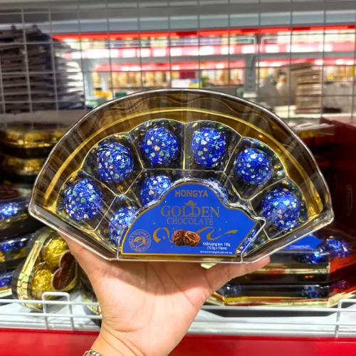 Kẹo Socola Hộp Hình Cánh Quạt HONGYA 10 viên 105g