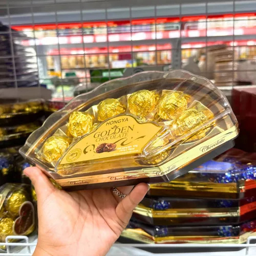 Kẹo Socola Hộp Hình Cánh Quạt HONGYA 10 viên 105g