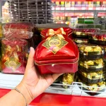 Kẹo Sữa KING HENRY BONART Nhân Trái Cây Hình Túi Tiền Hộp Thiếc 2 Màu 90g