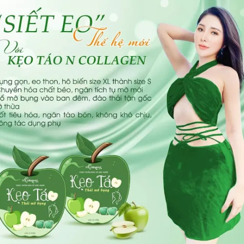 Kẹo Táo Thải Mỡ Bụng N Collagen