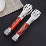 Kẹp Gắp Thức Ăn Bằng Inox - Kẹp Gắp Đồ Nướng Gắp Thịt Đầu Khía 28,5cm
