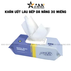 Khăn Ướt Lau Bếp Đa Năng - Khăn Lau Bàn Bếp Bát Đĩa Đa Năng An Toàn 1 Gói 80 Miếng 30x11x5cm