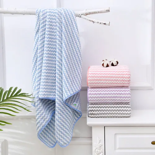 Khăn Tắm Bông San Hô Lông Cừu Cao Cấp 70x140cm