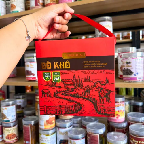Khô Bò Malai Siêu Cay 400g - Khô Bò Miếng Thượng Hạng