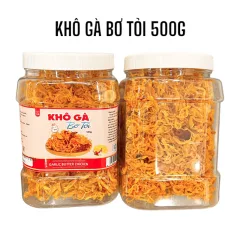 Khô Gà Bơ Tỏi Thơm Ngon 500g hộp
