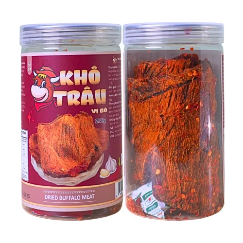 Khô Trâu Miếng Tẩm Vị Bò 250g Thơm Ngon hộp