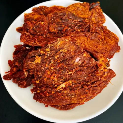 Khô Trâu Miếng Tẩm Vị Bò 250g Thơm Ngon hộp