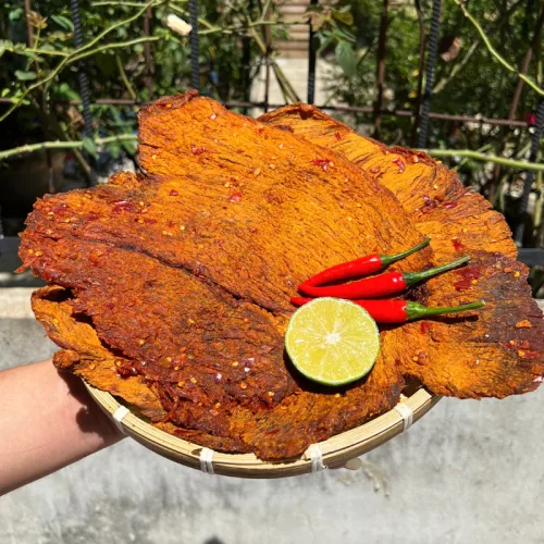 Khô Trâu Miếng Tẩm Vị Bò 250g Thơm Ngon hộp