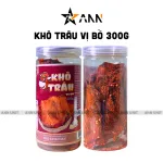 Khô Trâu Miếng Tẩm Vị Bò 300g Thơm Ngon Hộp