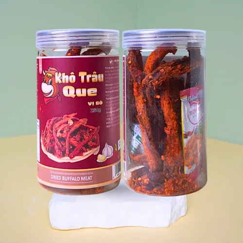 Khô Trâu Que Tẩm Vị Bò 250g Thơm Ngon Hộp