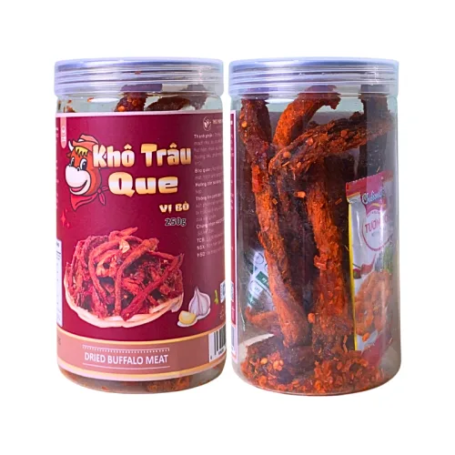 Khô Trâu Que Tẩm Vị Bò 250g Thơm Ngon Hộp