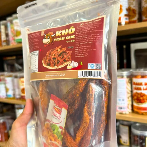 Khô Trâu Que Tẩm Vị Bò 300g - Túi Zip Bạc