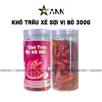 Khô Trâu Xé Sợi Tẩm Vị Bò 300g Thơm Ngon Hộp