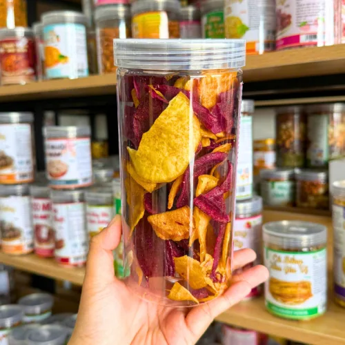 Khoai Lang Mix 2 Vị (Khoai Lang Tím, Khoai Lang Vàng) 200g - Hộp Pet