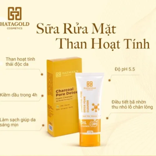 Làm sạch da ngừa mụn đúng cách cùng sữa rửa mặt Hatagold
