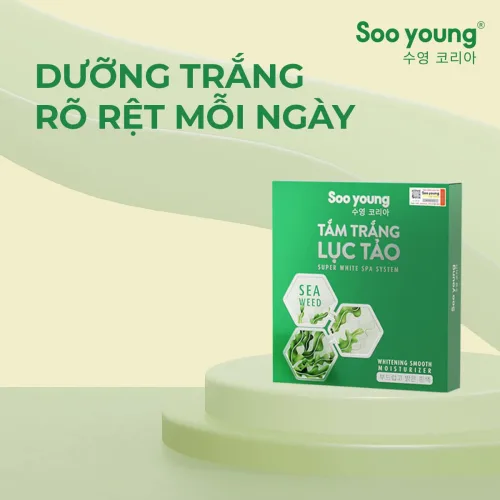 Làm sáng da đen lỳ không khó vì có tắm trắng lục tảo SOO YOUNG