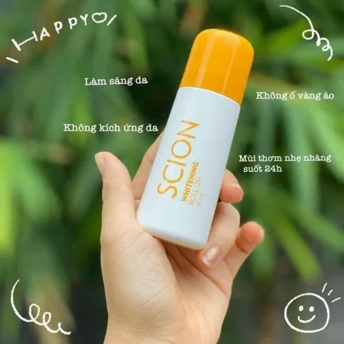 Lăn Khử Mùi Scion Whitening Roll On Mẫu Mới
