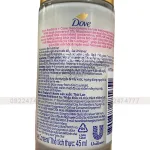 Lăn Khử Mùi Dưỡng Trắng Dove 3% Niacinamide + 10x Collagen Chai Màu Tím 45ml