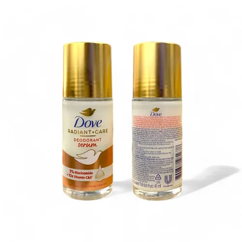 Lăn Khử Mùi Dưỡng Trắng Dove 3% Niacinamide + 10x Vitamin C&E Chai Màu Cam 45ml