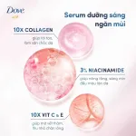 Lăn Khử Mùi Dưỡng Trắng Dove 3% Niacinamide + 10x Vitamin C&E Chai Màu Cam 45ml
