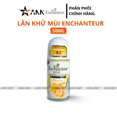 Lăn Khử Mùi Enchanteur Charming 72h 50ml - Lăn Nách Dưỡng Sáng Da Màu Vàng