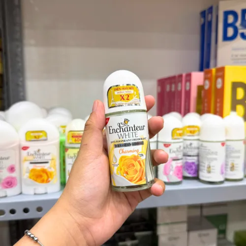 Lăn Khử Mùi Enchanteur Charming 72h 50ml - Lăn Nách Dưỡng Sáng Da Màu Vàng