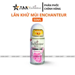 Lăn Khử Mùi Enchanteur Romantic 72h 50ml - Lăn Nách Dưỡng Sáng Da Màu Hồng