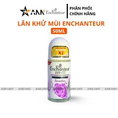 Lăn Khử Mùi Enchanteur Sensation 72h 50ml - Lăn Nách Dưỡng Sáng Da Màu Tím