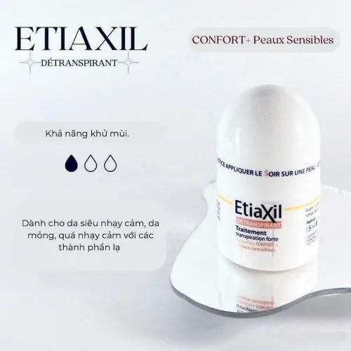 Lăn Khử Mùi EtiaXil Màu Nâu Dành Cho Da Nhạy Cảm 15ml