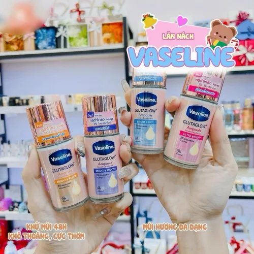 Lăn Khử Mùi Vaseline Trắng Da Giảm Thâm 45ml
