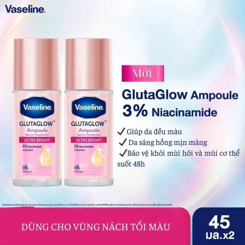 Lăn Khử Mùi Vaseline Trắng Da Giảm Thâm 45ml