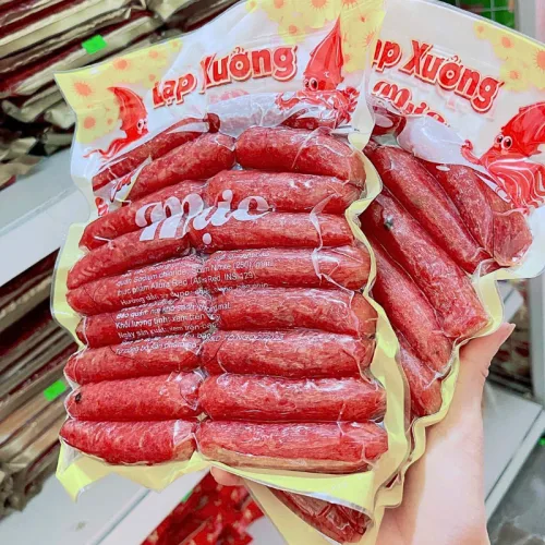Lạp Xưởng Mực Thơm Ngon Túi 500g