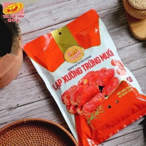 Lạp Xưởng Trứng Muối Tân Huê Viên 500g