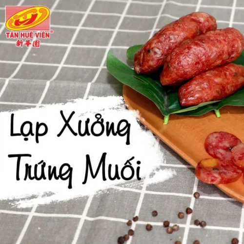 Lạp Xưởng Trứng Muối Tân Huê Viên 500g