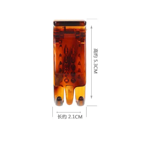 Lố 12 Kẹp Càng Cua 3 Răng 2 Màu Nâu Và Đen