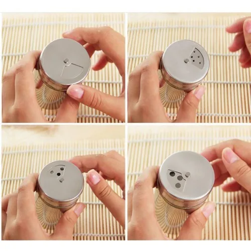 Lọ Đựng Tiêu Inox Nắp Xoay Tiện Dụng