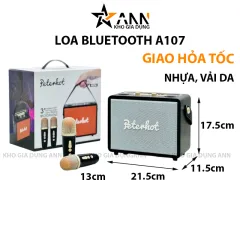 Loa Bluetooth Không Dây Peterhot Kèm 2 Mic Karaoke