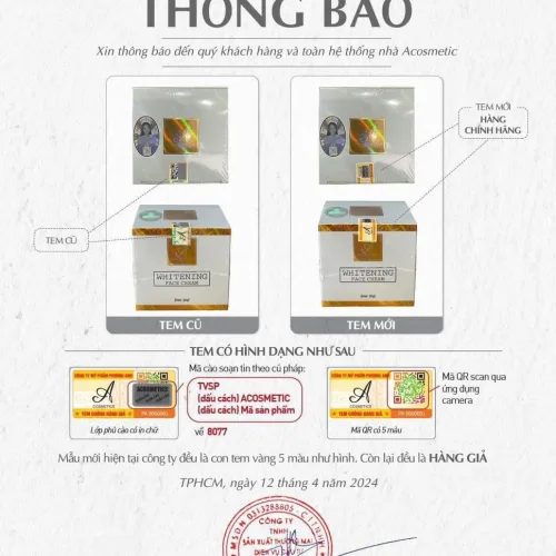 Lưu ý : Đợt này hàng giả Face Pháp khá nhiều để nhận biết khách hàng và sỉ cứ dựa vào con tem để nhận biết rõ nhất