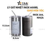 Ly Giữ Nhiệt Inox Iced Americano 600ml 15.5x8.5x8.5cm