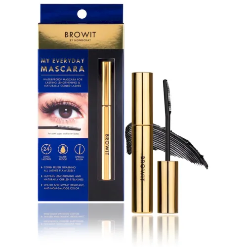 Mascara Browit By Nongchat Màu Xanh Thái Lan Dưỡng Mi dài và cong