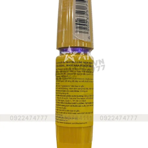 Mascara Dưỡng Dài Mi Maybelline Màu Vàng Colossal Waterproof 9.2ml