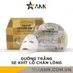 Mặt Nạ Banobagi Màu Vàng Stem Cell Vitamin Mask Whitening Tighten Pores Hộp 10 Miếng