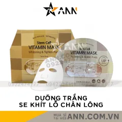 Mặt Nạ Banobagi Màu Vàng Stem Cell Vitamin Mask Whitening Tighten Pores Hộp 10 Miếng