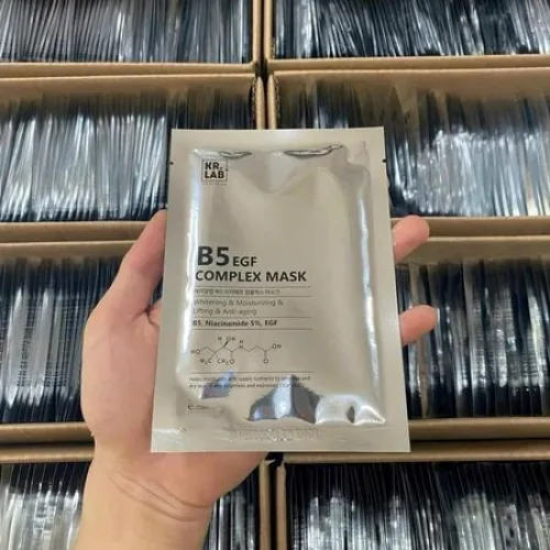 Mặt Nạ Kr.Lab+ B5 EGF Complex Hỗ Trợ Cấp Ẩm Phục Hồi Da Combo 10 Miếng