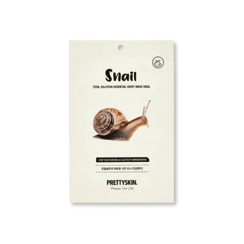 Mặt Nạ Ốc Sên Prettyskin Total Solution Essential Sheet Mask Snail  Hỗ trợ tái tạo tế bào da mới