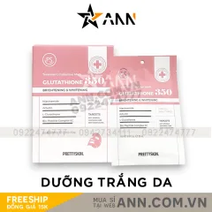 Mặt Nạ Prettyskin Glutathione 350 Màu Hồng Dưỡng Trắng Da Hộp 10miếng